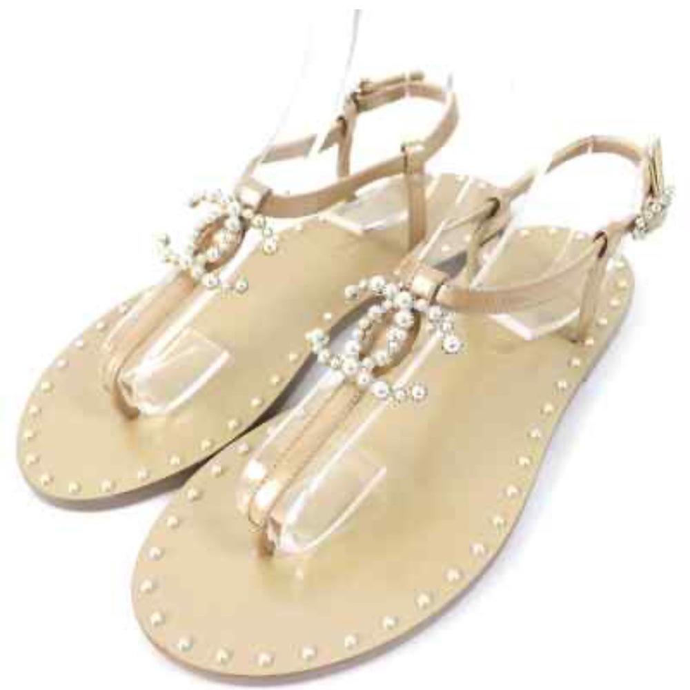 Chanel Thong Sandals Leather